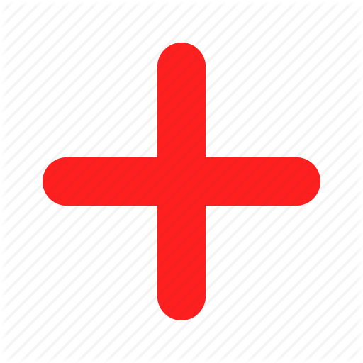 Иконка красный плюс