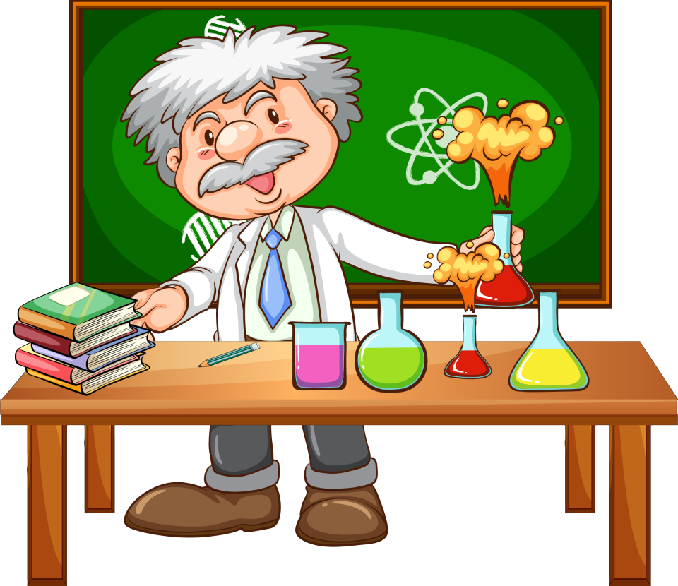 Профессия ученого 8 букв. Физика мультяшная. Учитель химии мультяшный. Ученый клипарт. Ученый картинка для детей.