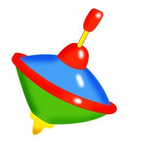 Карточка Юла для детей