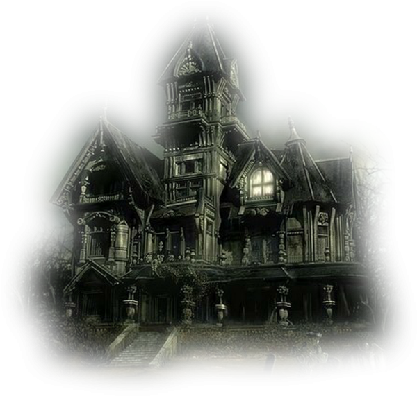 Готическая архитектура на прозрачном фоне