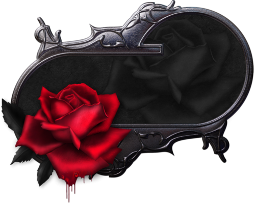 Кровавые розы без фона