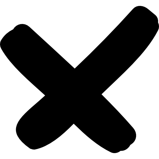 Крестик черный