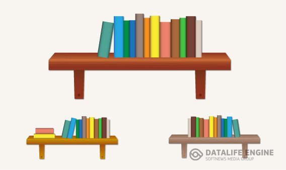 Полка для детей на прозрачном фоне