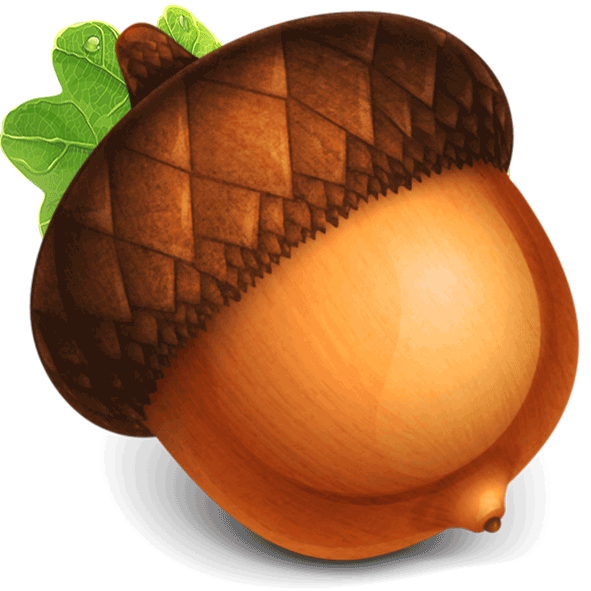 Желуди мультяшные