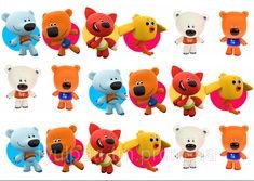 Мимимишки на белом фоне