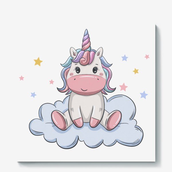 Милый Единорог вектор