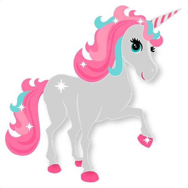 Единорог на белом фоне