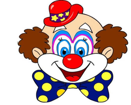 Клоун на прозрачном фоне