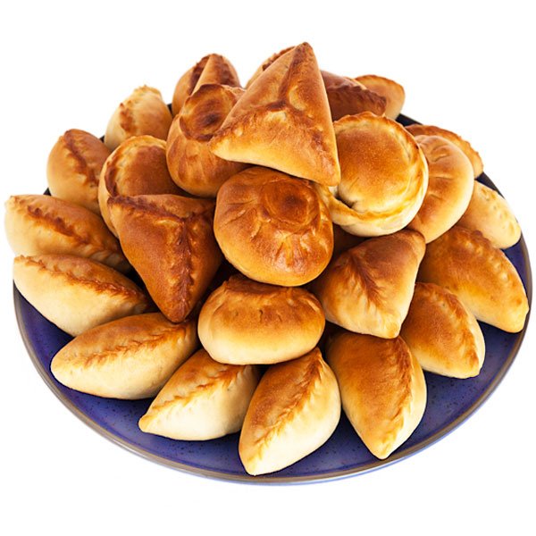Пирожки на тарелке