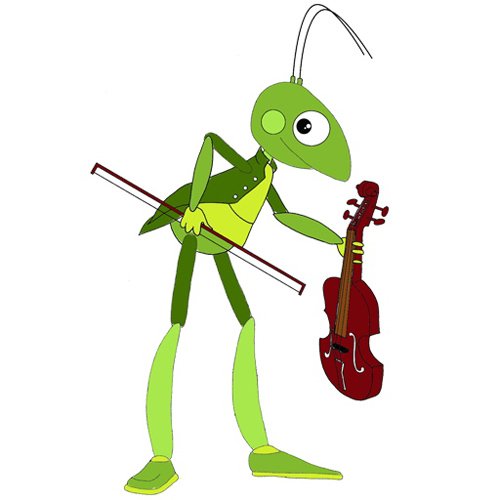 Сверчок на прозрачном фоне