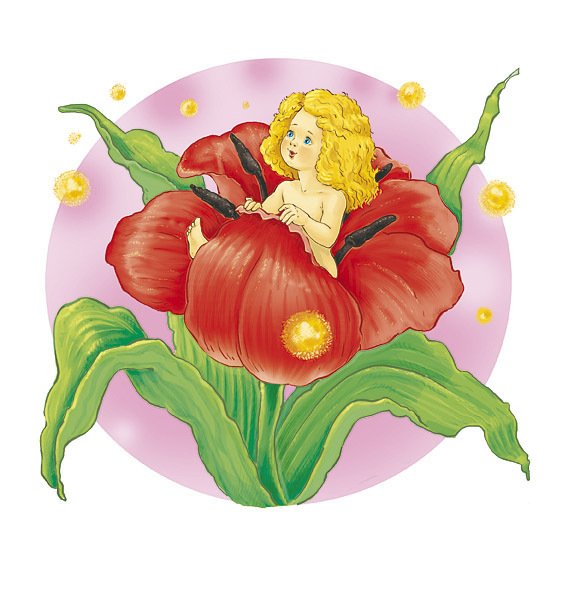 Дюймовочка в цветке