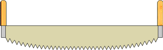 Пила из картона