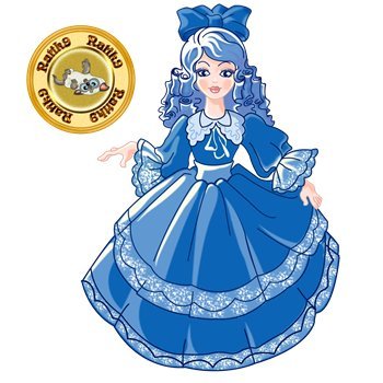 Плакат вырубной "Мальвина"