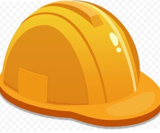 Строительная каска вектор