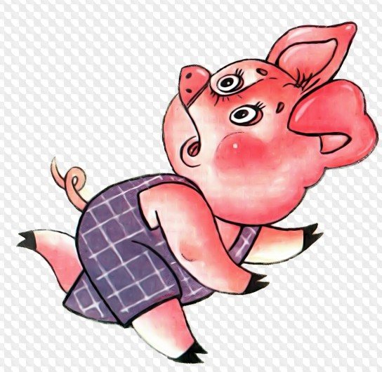 Поросенок мультяшный