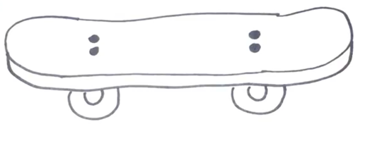 Скейт раскраска