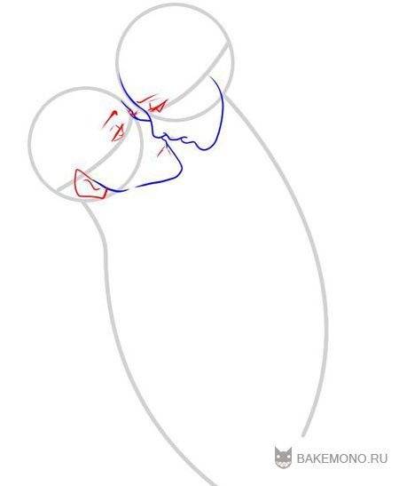 Срисовывать влюблённых части головы