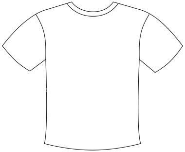 Шаблон шаблон футболки для аппликации