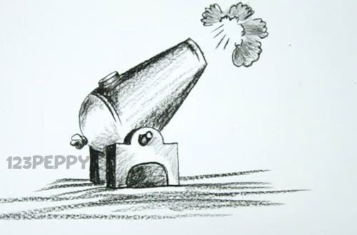 Пушка карандашом