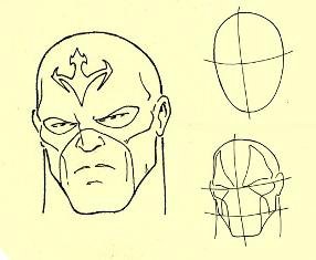 Супергерои как рисовать лица