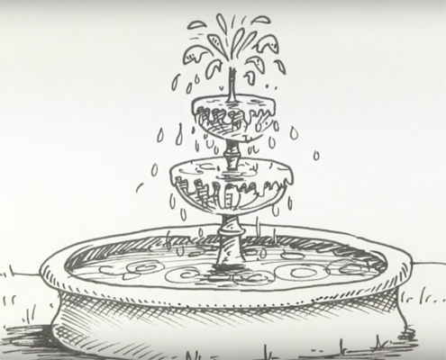 Эскиз фонтана