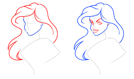 Рисуем Ариэль поэтапно легко и легко