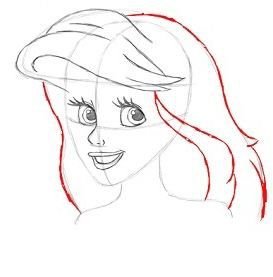 Нарисовать лицо Ариэль