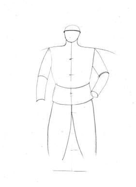 Богатырь рисовать по этапам