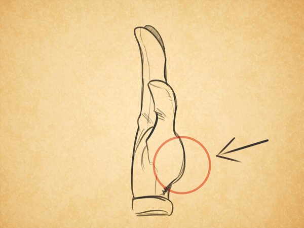 Рисование боком ладони