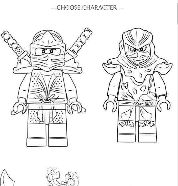 Ниндзяго чертеж