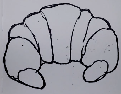 Как рисовать круассаны пошагово