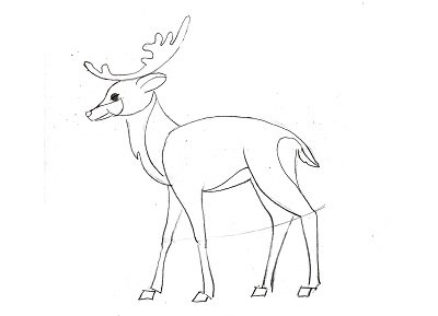 Поэтапное рисование тундры