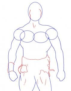 Конан тело рисунок карандашом поэтапно