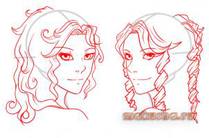 Кудри у парня рисунок карандашом поэтапно