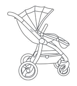 Прогулочная коляска рисунок