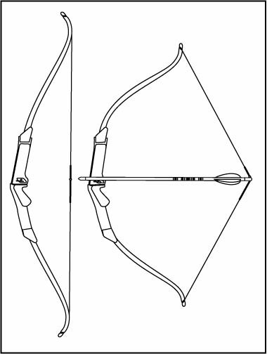 Стрела для лука шаблон