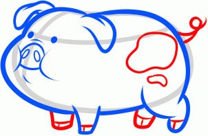 Пухля из Гравити Фолз поэтапно