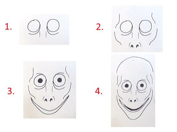 МОМО рисунок карандашом