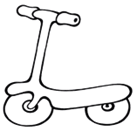 Самокат для раскрашивания для детей