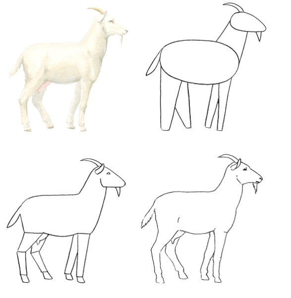 Коза для рисования