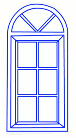 Рисунок орнамент окна легко