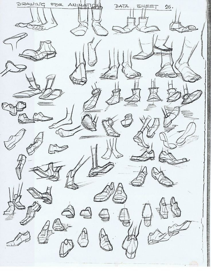 Как рисовать ноги с обувью - 85 фото