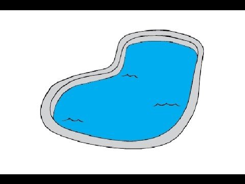 Раскраска плавание в бассейне