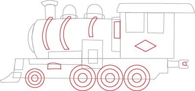 Паровозик Томас разукрашка