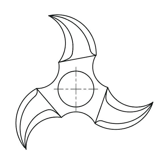 Спиннер чертеж