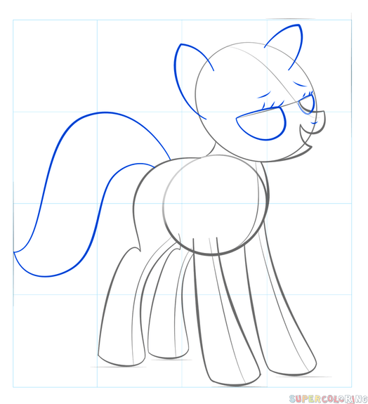 Как нарисовать Искорку по шагам