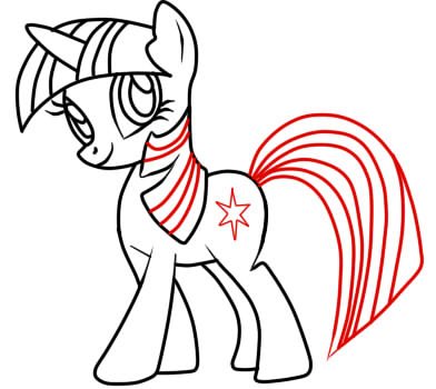Твайлайт Спаркл простые рисунки