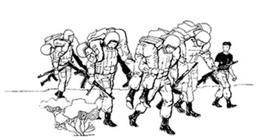 Марш бросок рисунок