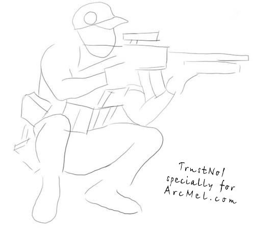 Рисунки на день спецназа пошагово легко и быстро