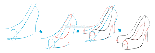 Пошагово на туфли